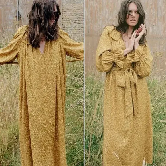 Doen Mustard Maxi Dress - Picture 2 of 9